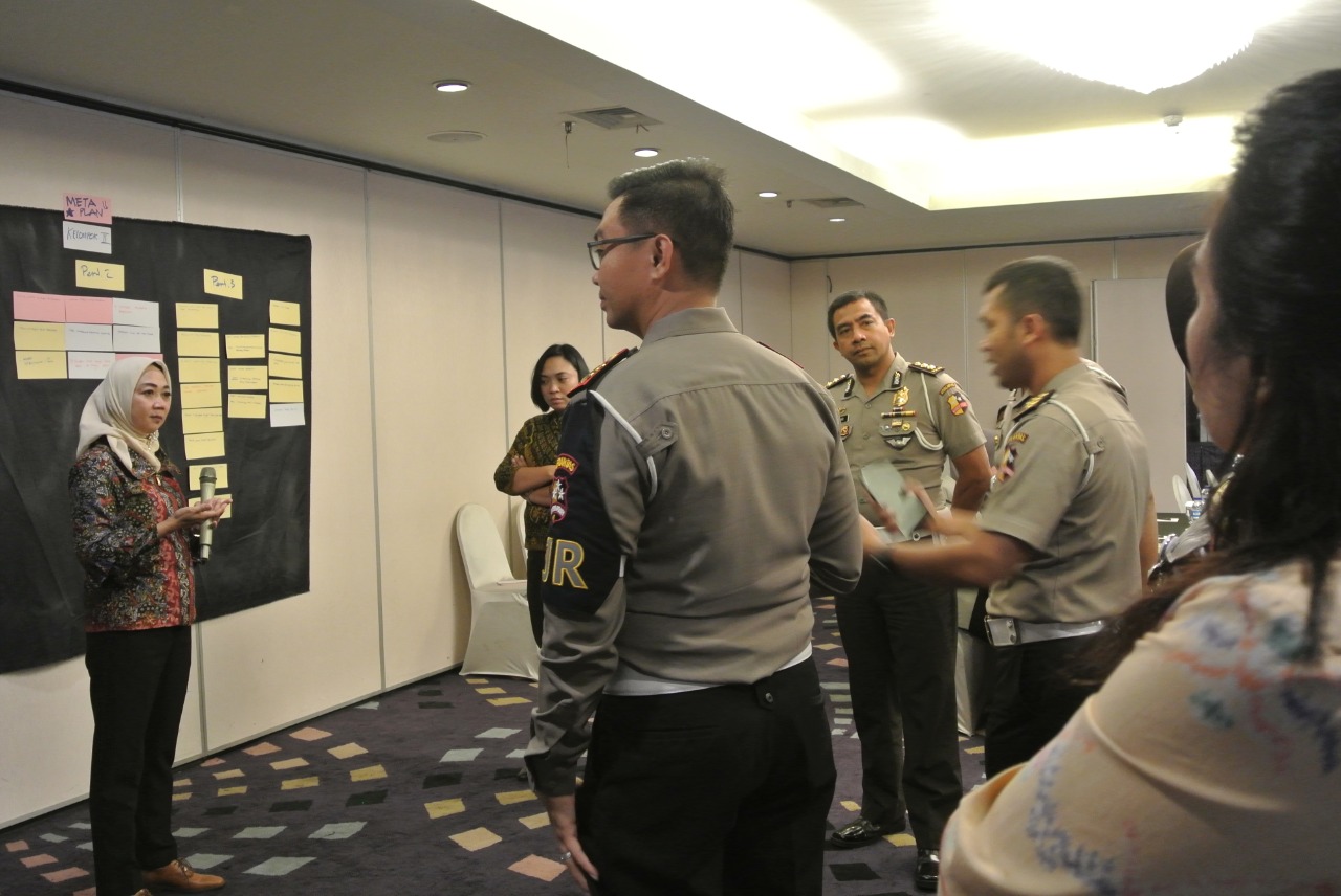 fasilitasi hasil diskusi kelompok FGD Korlantas - Jakarta 2019